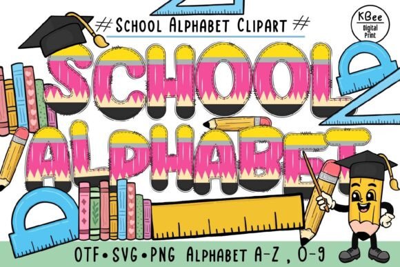 School Pencil Font - Featured Image