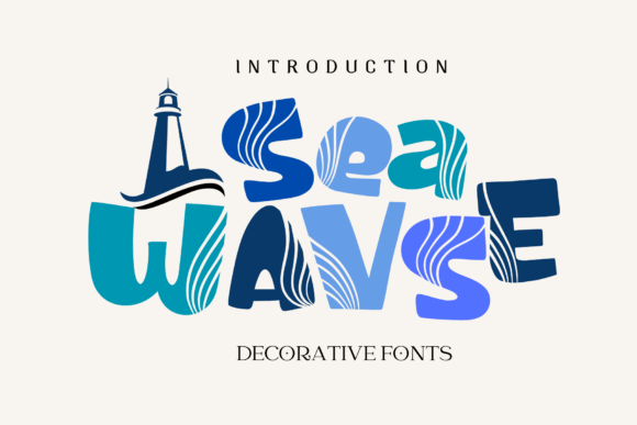 Sea Waves Font - Featured Image