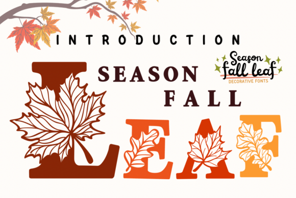 Season Fall Leaf Font - Featured Image