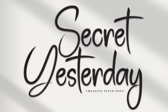 Secret Yesterday Font - Featured Image