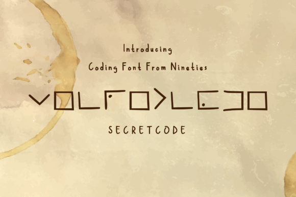 Secretcode Font - Featured Image