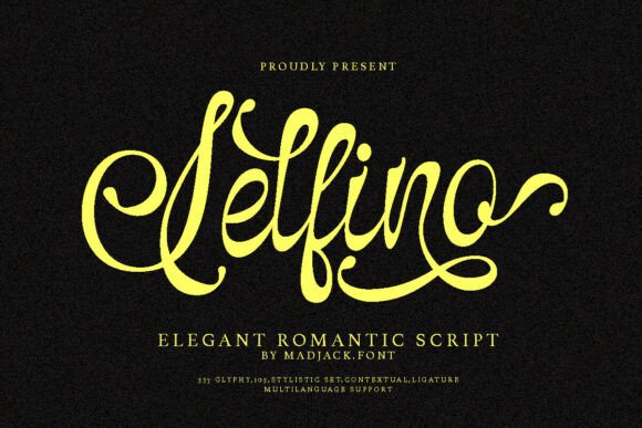 Selfino Script Font - Featured Image