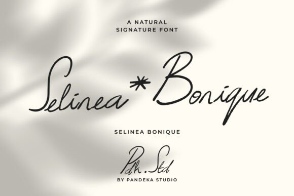 Selinea Bonique Font - Featured Image