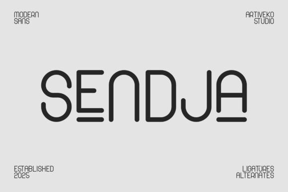 Sendja Font - Featured Image