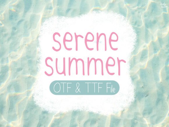 Serene Summer Font - Featured Image