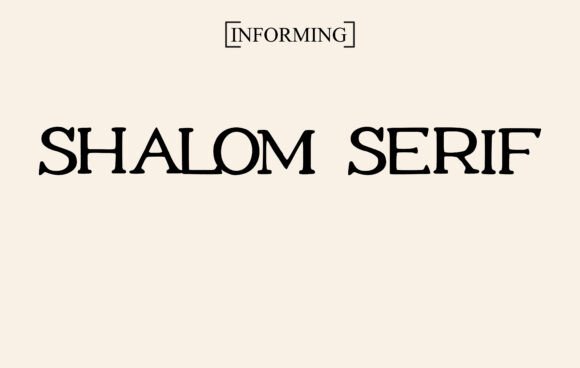 Shalom Serif Font - Featured Image