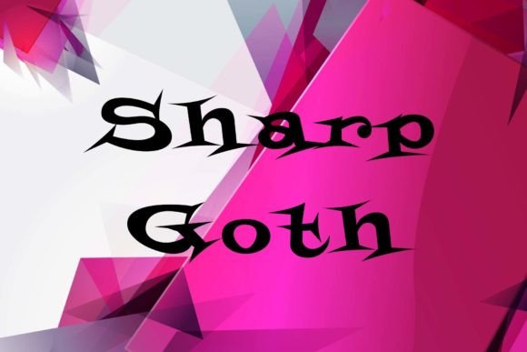 Sharp Goth Font - Featured Image