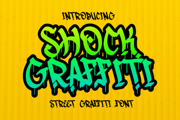 Shock Graffiti Font - Featured Image
