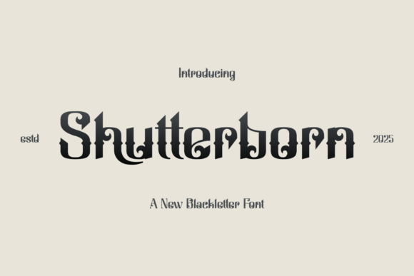 Shutterborn Font - Featured Image