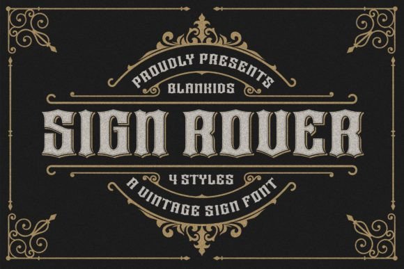Sign Rover Font - Featured Image