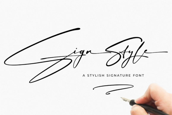 Sign Style Font - Featured Image