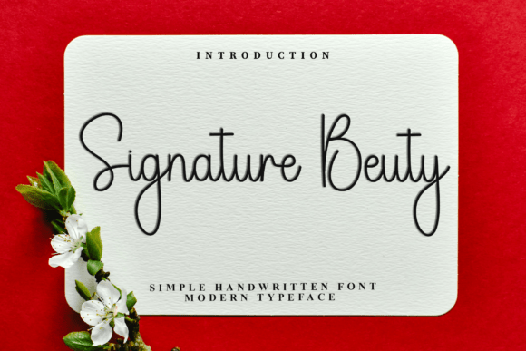 Signature Beauty Font - Featured Image