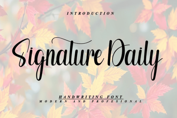 Signature Daily Font - Featured Image