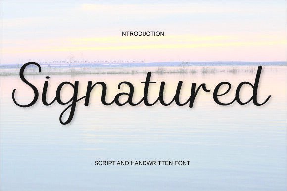 Signatured Font - Featured Image