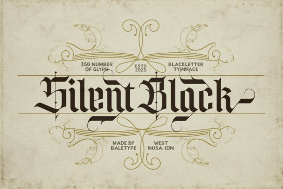 Silent Black Font - Featured Image