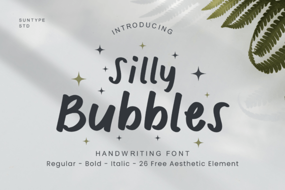 Silly Bubbles Font - Featured Image