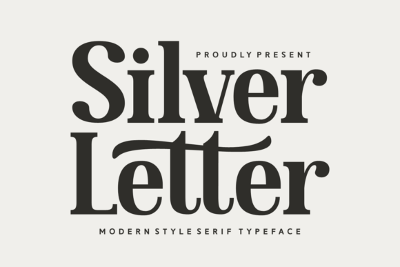 Silver Letter Font - Featured Image