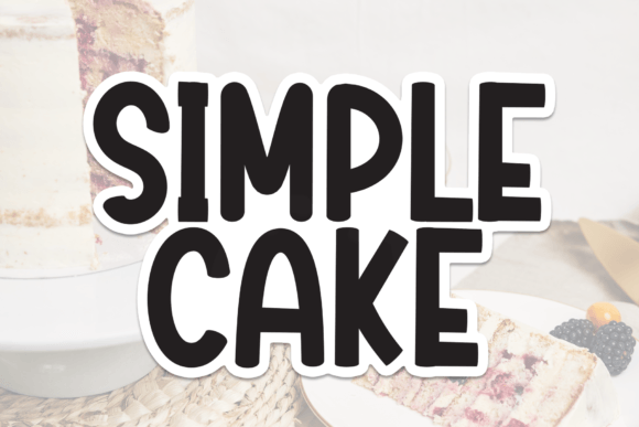 Simple Cake Font - Featured Image