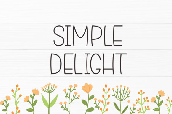 Simple Delight Font - Featured Image