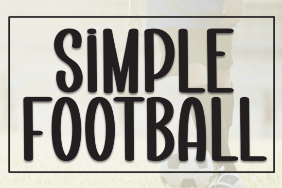 Simple Football Font - Featured Image