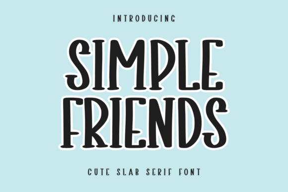 Simple Friends Font - Featured Image
