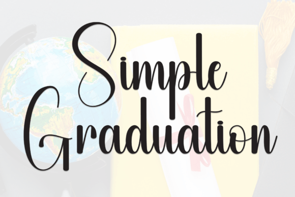Simple Graduation Font - Featured Image