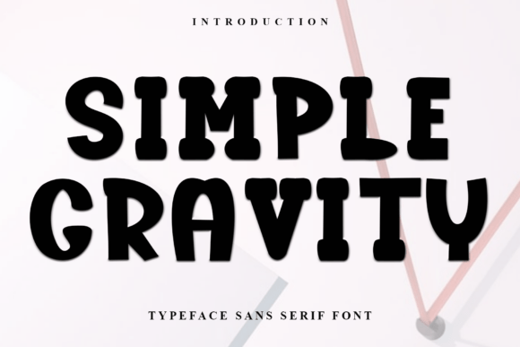 Simple Gravity Font - Featured Image