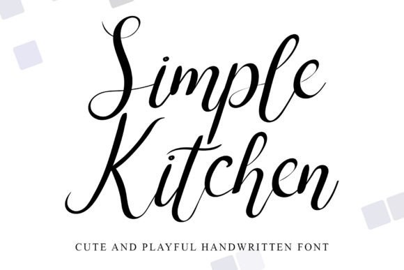 Simple Kitchen Font - Featured Image