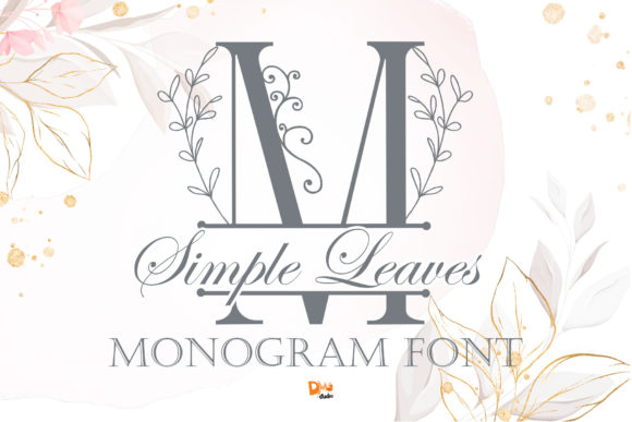 Simple Leaves Monogram Font - Featured Image