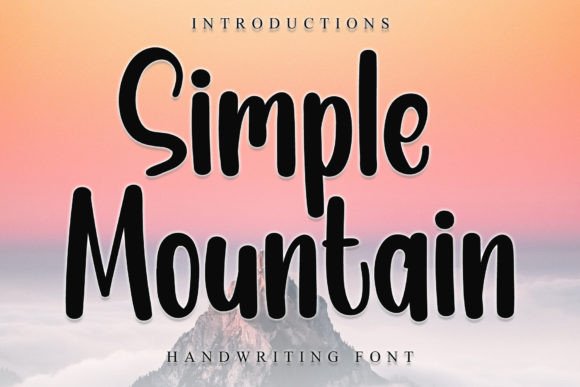 Simple Mountain Font - Featured Image