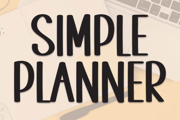 Simple Planner Font - Featured Image
