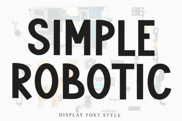 Simple Robotic Font - Featured Image