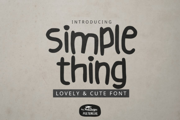 Simple Thing Font - Featured Image