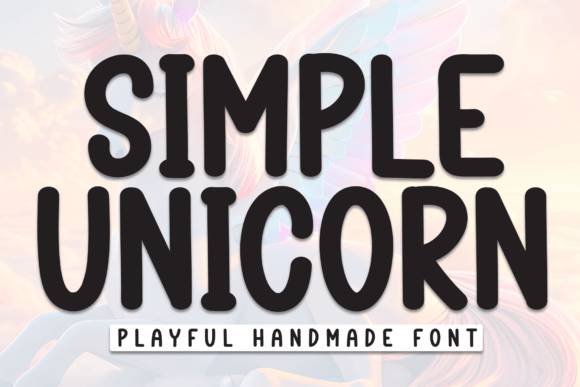 Simple Unicorn Font - Featured Image