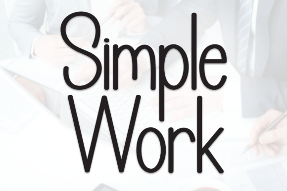Simple Work Font - Featured Image