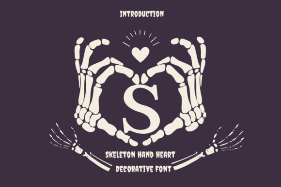 Skeleton Hand Heart Font - Featured Image