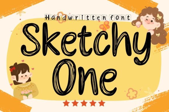 Sketchy One Font - Featured Image