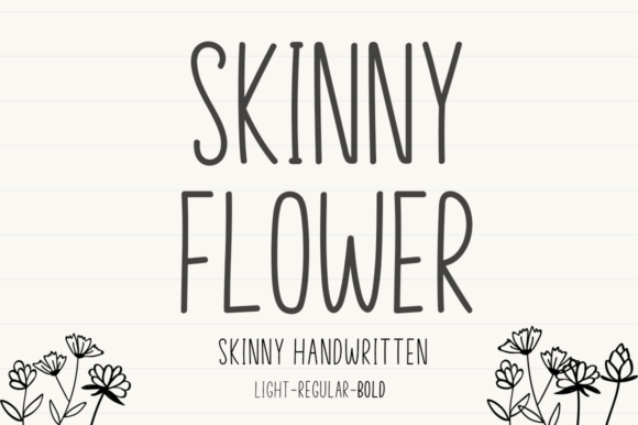 Skinny Flower Font - Featured Image