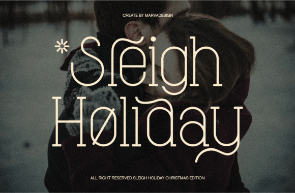 Sleigh Holiday Font - Featured Image