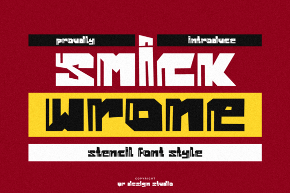 Smick Wrone Font - Featured Image