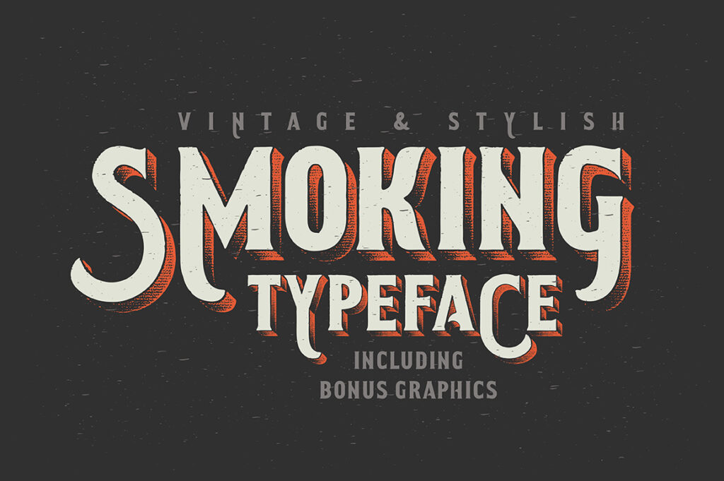 Smoking Typeface Font - Featured Image