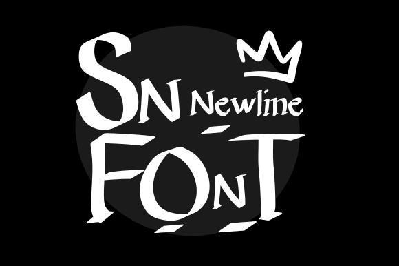 Sn Newline Font - Featured Image