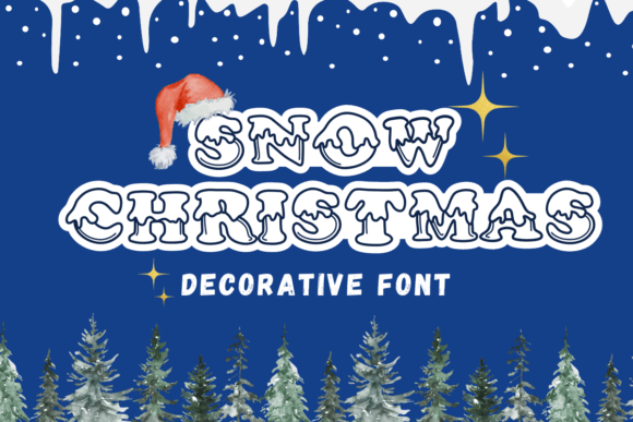 Snow Christmas Font - Featured Image