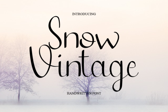 Snow Vintage Font - Featured Image
