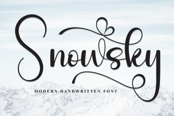 Snowsky Font - Featured Image