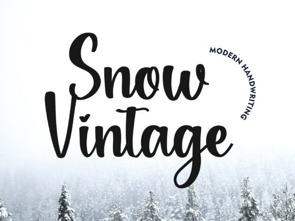Snowvintage Font - Featured Image