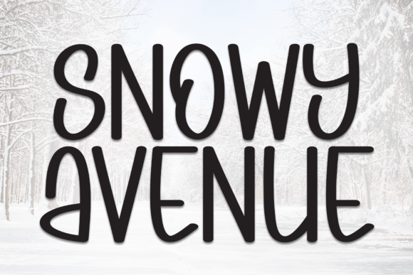 Snowy Avenue Font - Featured Image