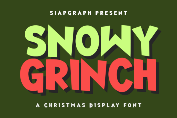 Snowy Grinch Font - Featured Image
