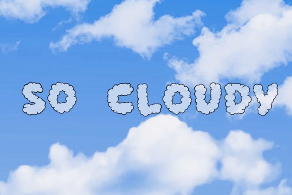 So Cloudy Font - Featured Image