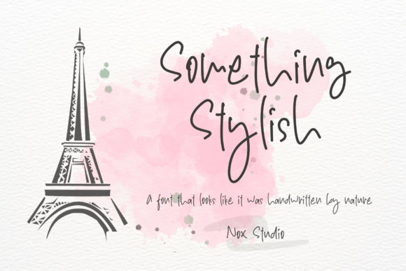Something Stylish Font - Featured Image